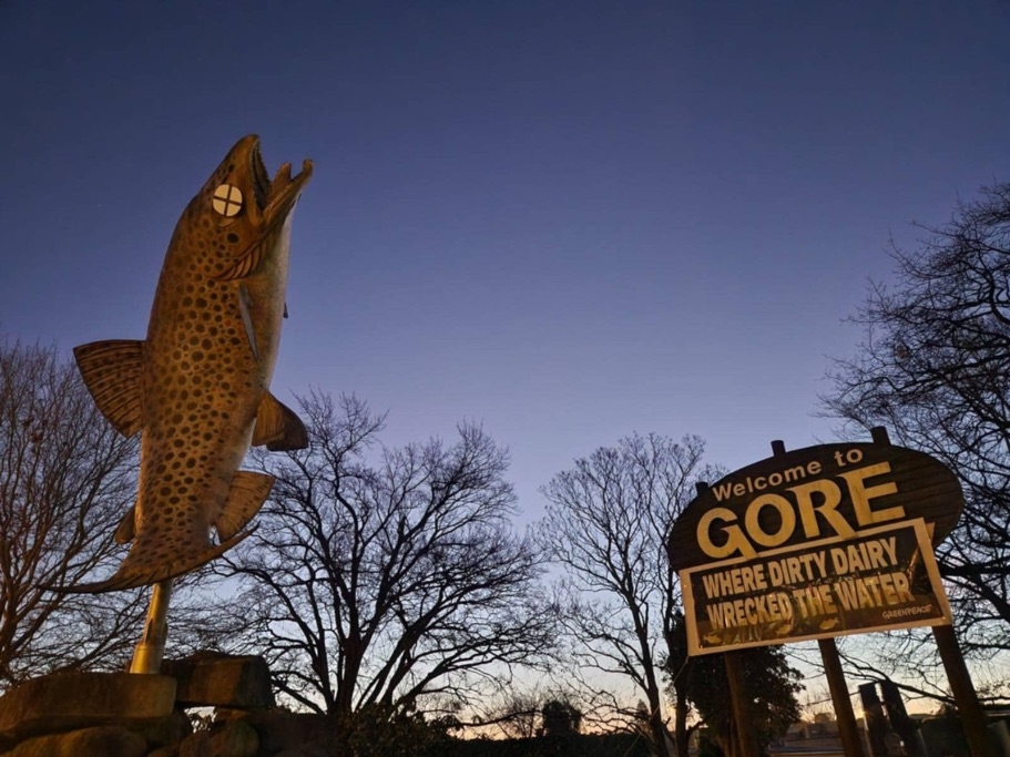 Gore's Iconic Brown Trout Statue Latest Victim Of Township's Drinking Water Crisis