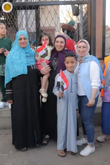 أمانة المرأة بالشعب الجمهوري بالدقهلية ترسم البسمه على وجوه الأطفال بالعيد