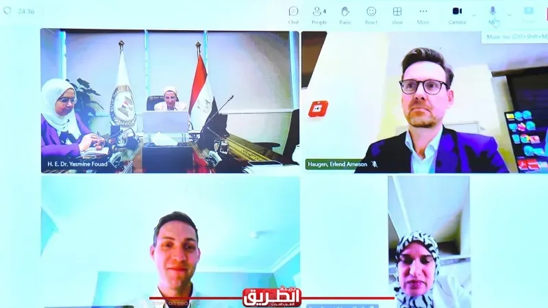 وزيرة البيئة تناقش مع نظيرها النرويجي آخر مستجدات التفاوض للوصول لمعاهدة دولية للحد من التلوث البلاستيكي