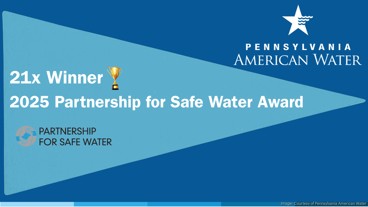 Pennsylvania American Water scores award-winning water quality