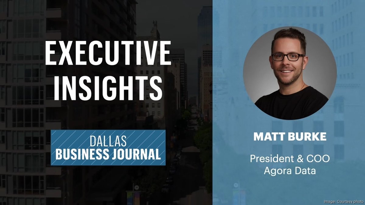 Executive Insights with President and COO Matt Burke of Agora Data (video)