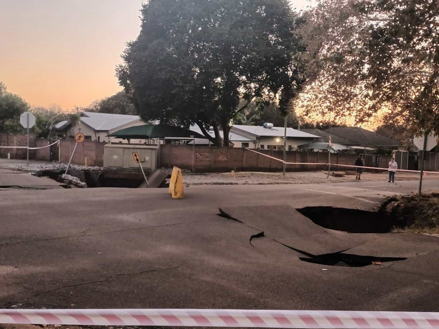 In lockdown with no water or electricity … by a sinkhole