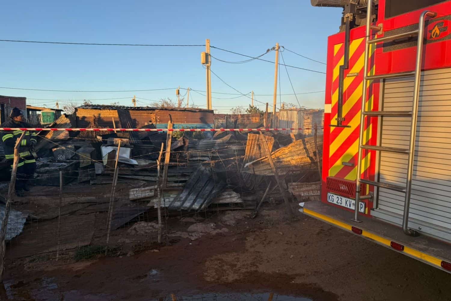 Man and baby killed in shack fire, in Nigel Ekurhuleni