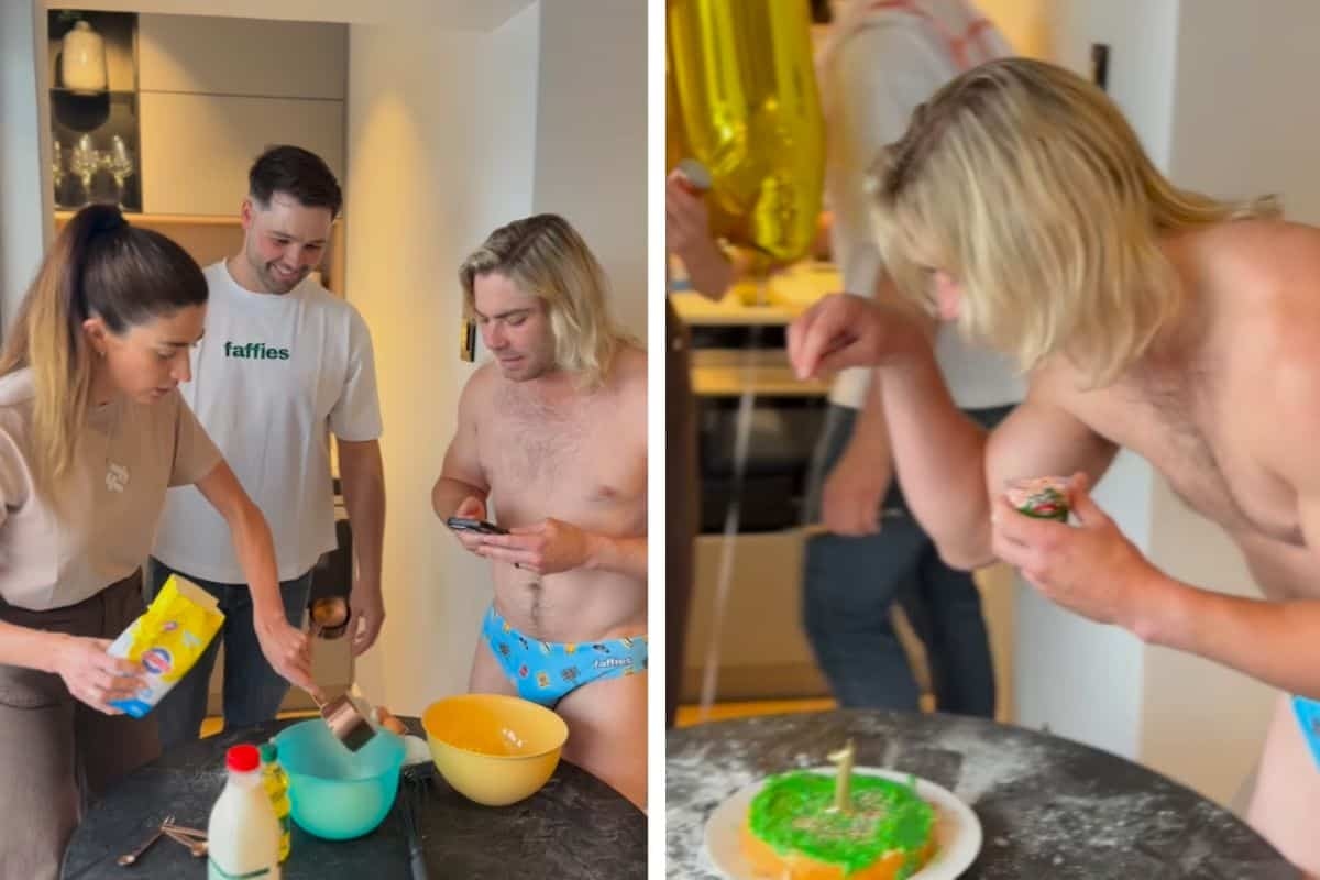 Faf de Klerk shows off his baking skills as Faffies turns one