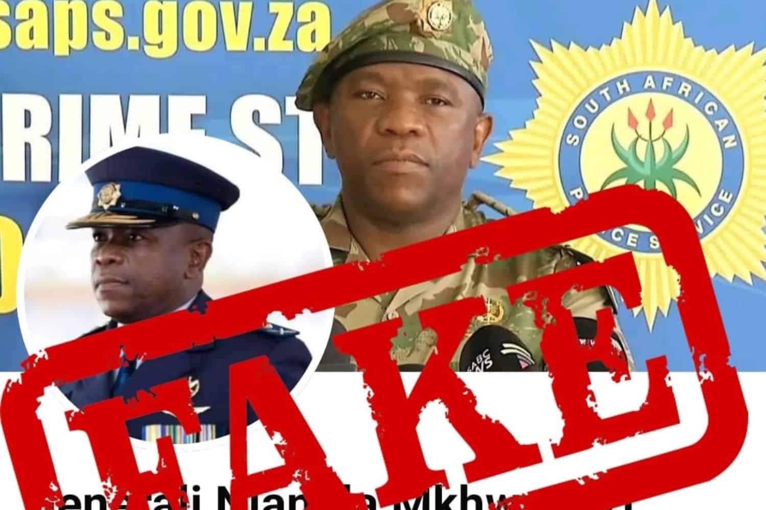 Police warn of fake social media accounts impersonating Mkhwanazi