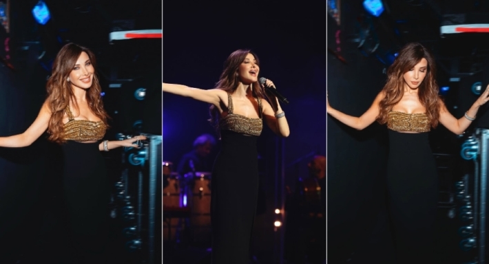 نانسي عجرم تخطف الأنظار في حفلها على مسرح "رويال ألبرت هول" بلندن
