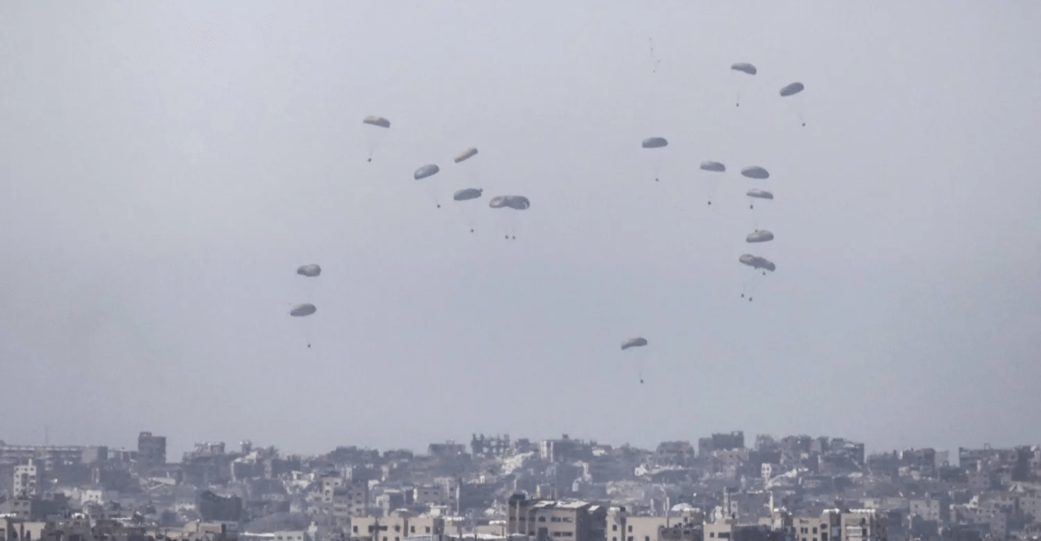 Hamas rejects aids airdrops on Gaza