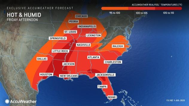 July 4 Forecast: Thunderstorms to focus over Upper Midwest, Plains and Florida