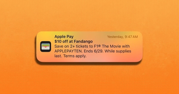 Apple Users Not Happy With F1 Movie Promotion Appearing in Native Apps