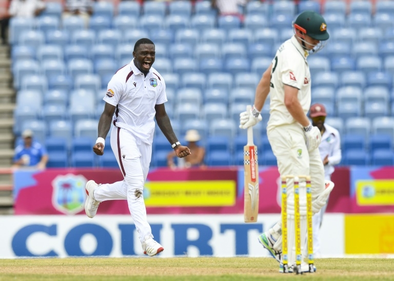 Australian top order wobbles once more against West Indies quicks