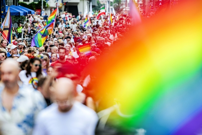 'Make America Gay Again': Amsterdam pride gets political