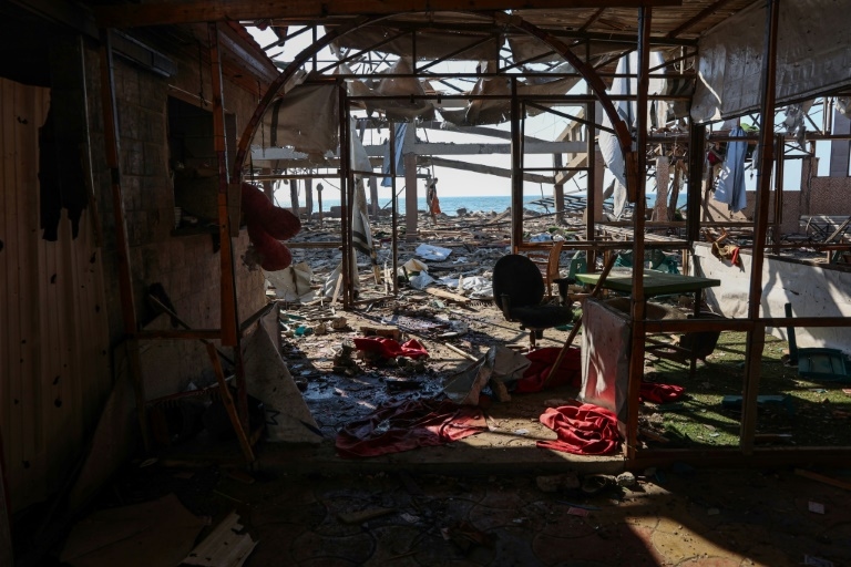 Gaza mourns those killed in Israeli strike on seafront cafe