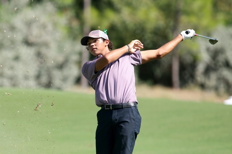 Tiger watches son Charlie's tough start at US Junior Amateur
