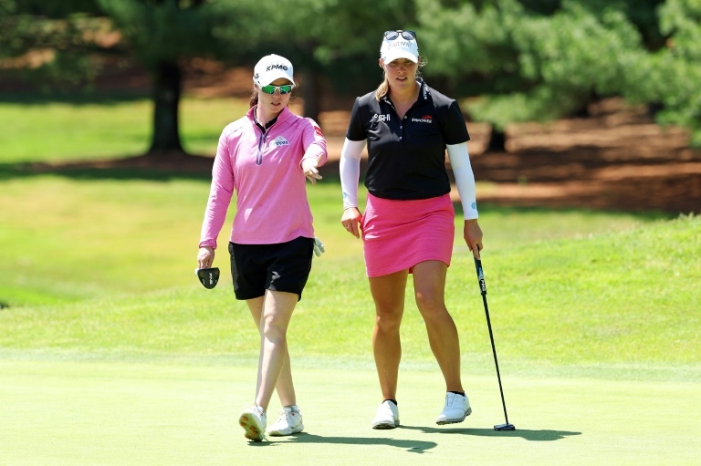 Ireland's Maguire and American Kupcho seize LPGA pairs lead
