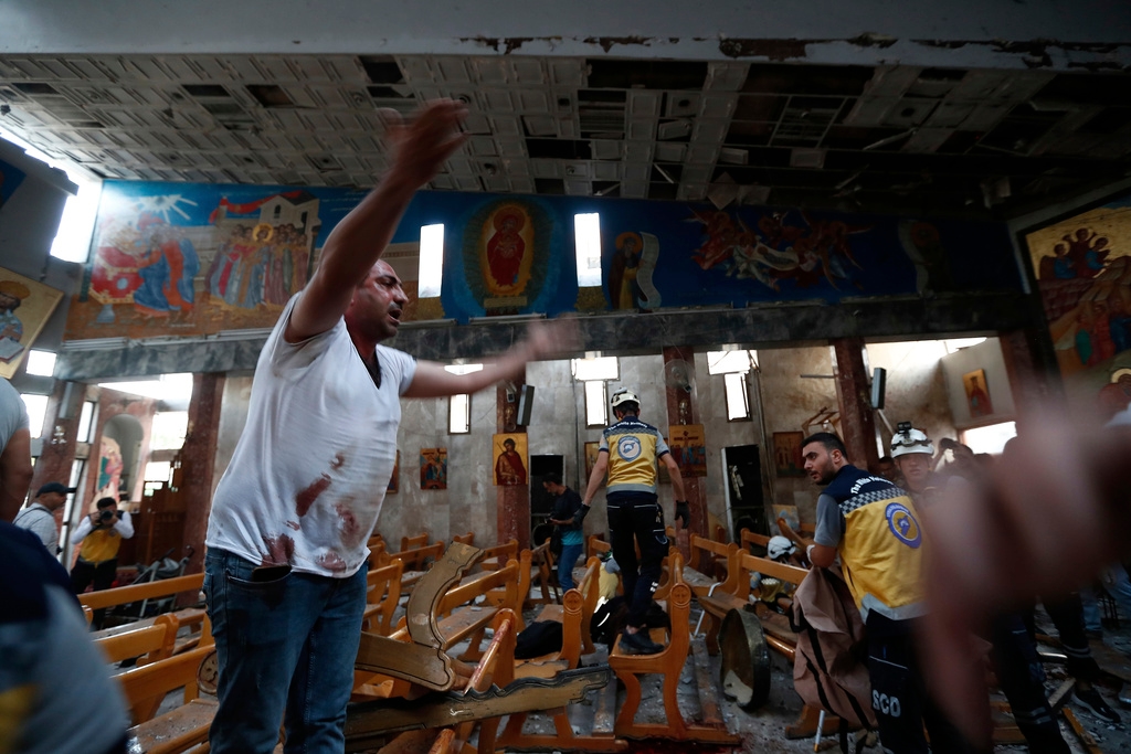 Deadly church attack raises security fears for Syrians, minorities