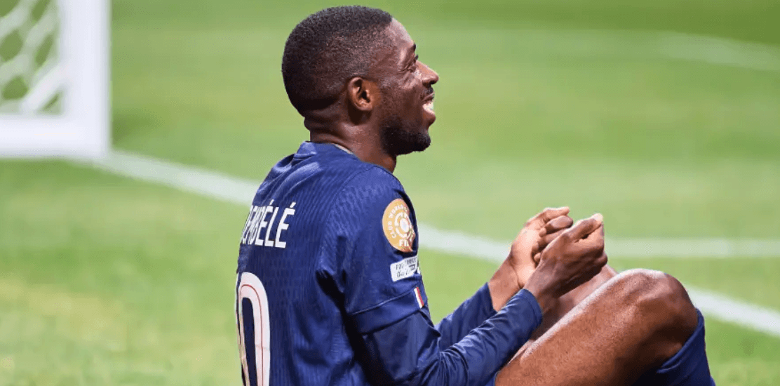 Ousmane Dembele salutes Jota after PSG goal in Club World Cup quarter-final