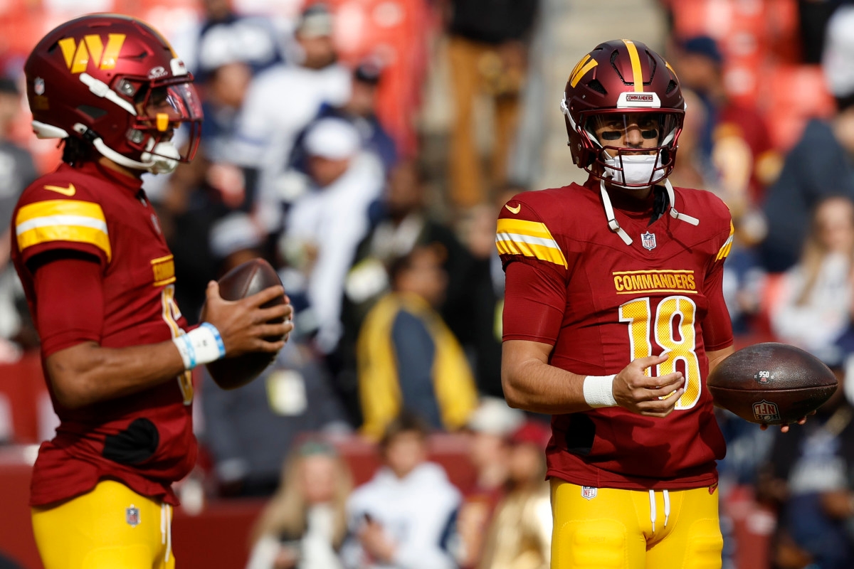 Commanders' Marcus Mariota Opens Up On 'Rewarding' Jayden Daniels Mentorship
