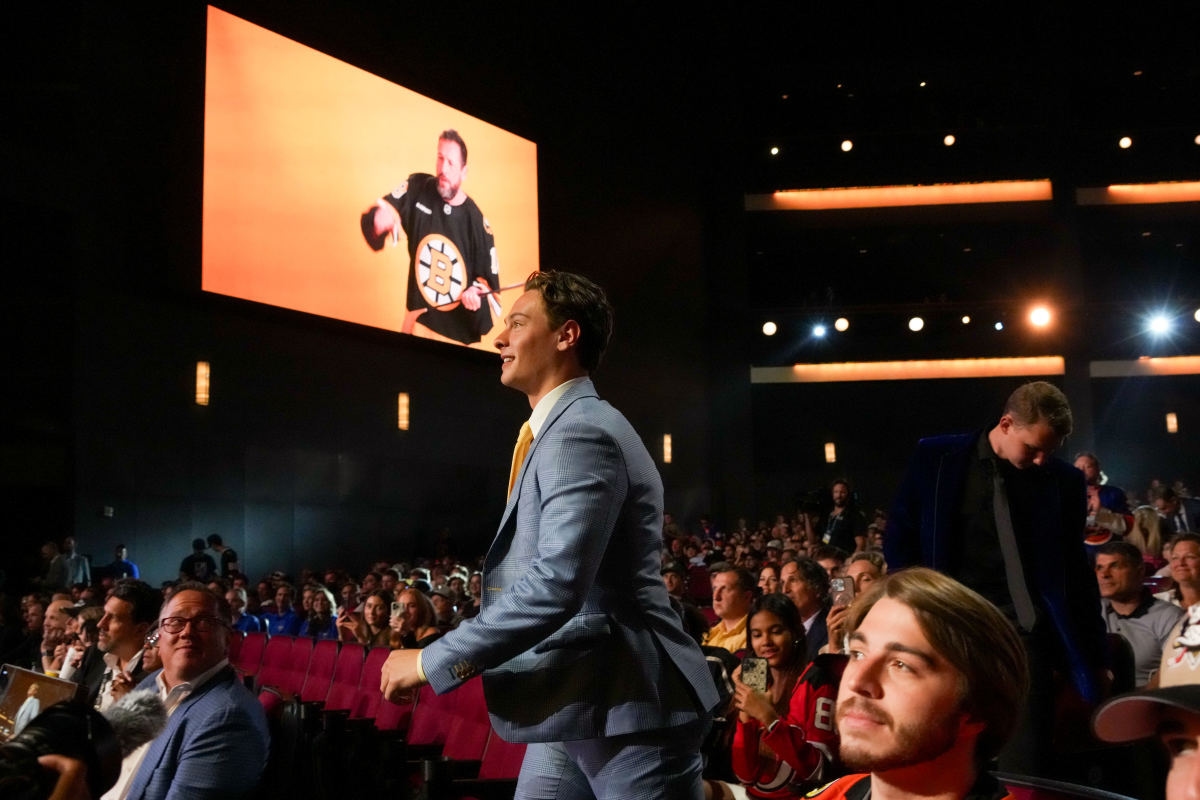 Adam Sandler's NHL Draft Cameo Leaves Bruins Pick Overjoyed