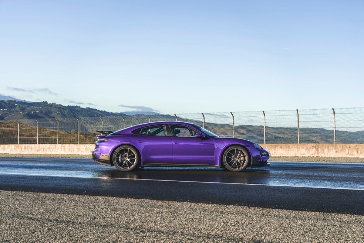 Damp Road Atlanta Track Can't Stop Porsche From Setting New EV Record