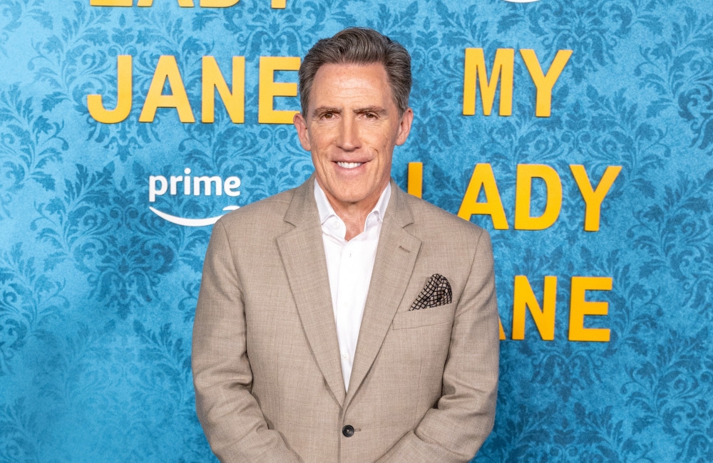 Rob Brydon taking presenting tips from Claudia Winkleman