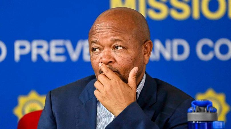 South Africa's police minister accused of links to criminal gangs