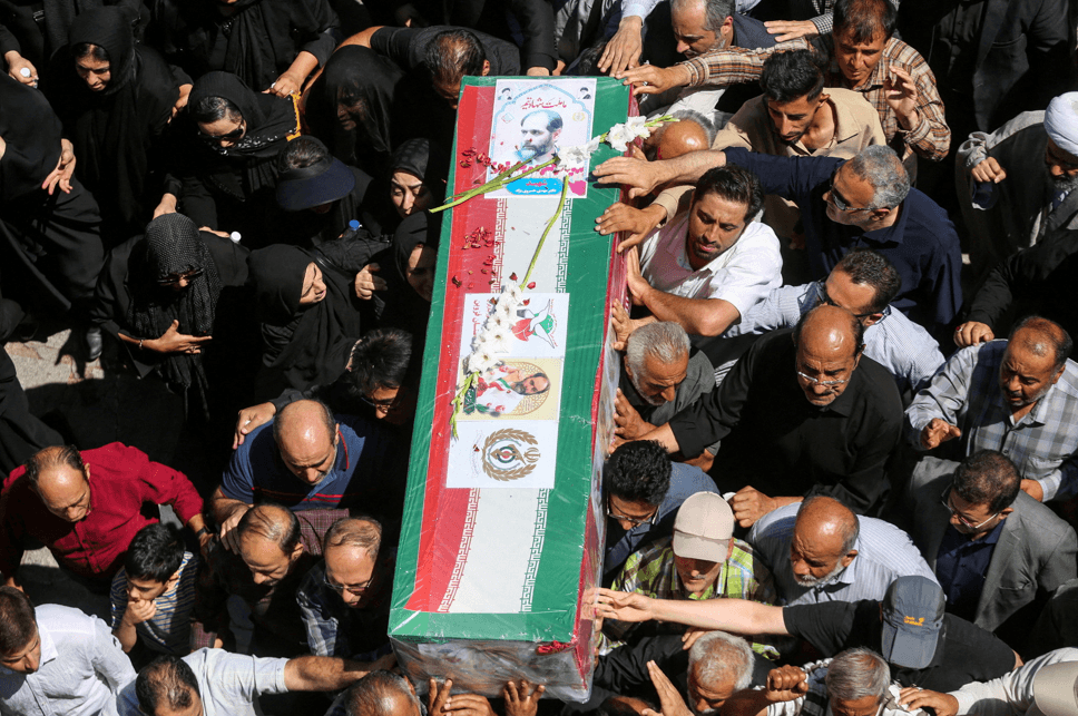 Iran holds state funeral for military leaders killed in Israel conflict