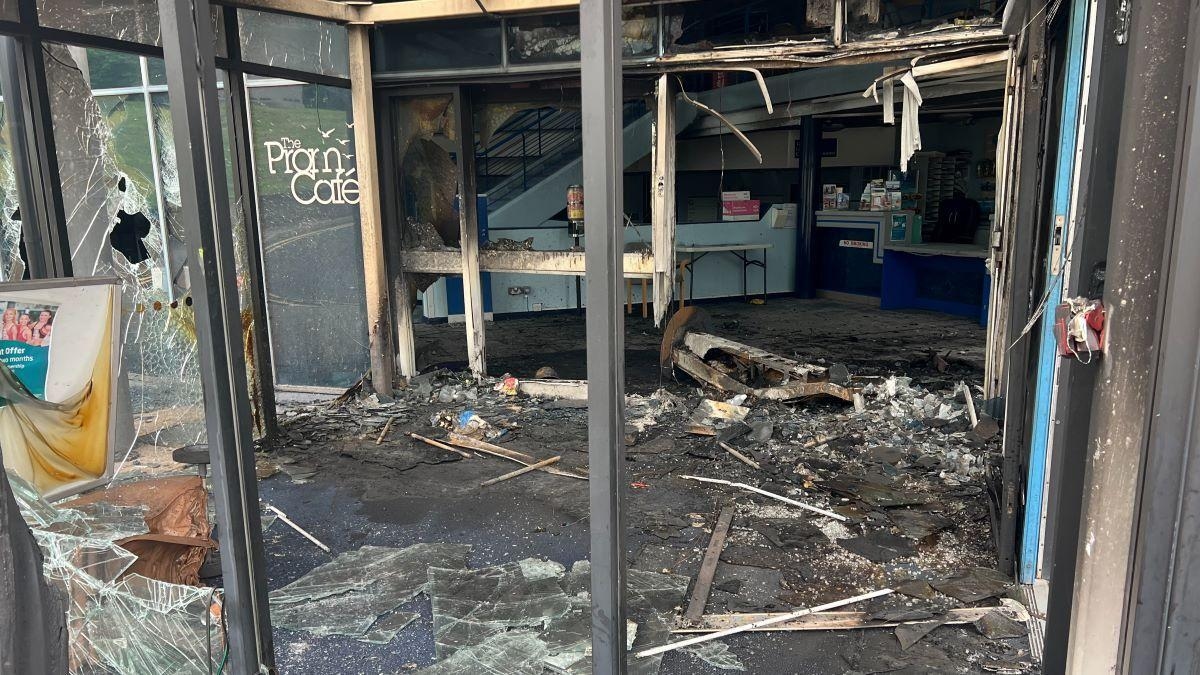 'Sinister' atmosphere as leisure centre attacked during NI rioting