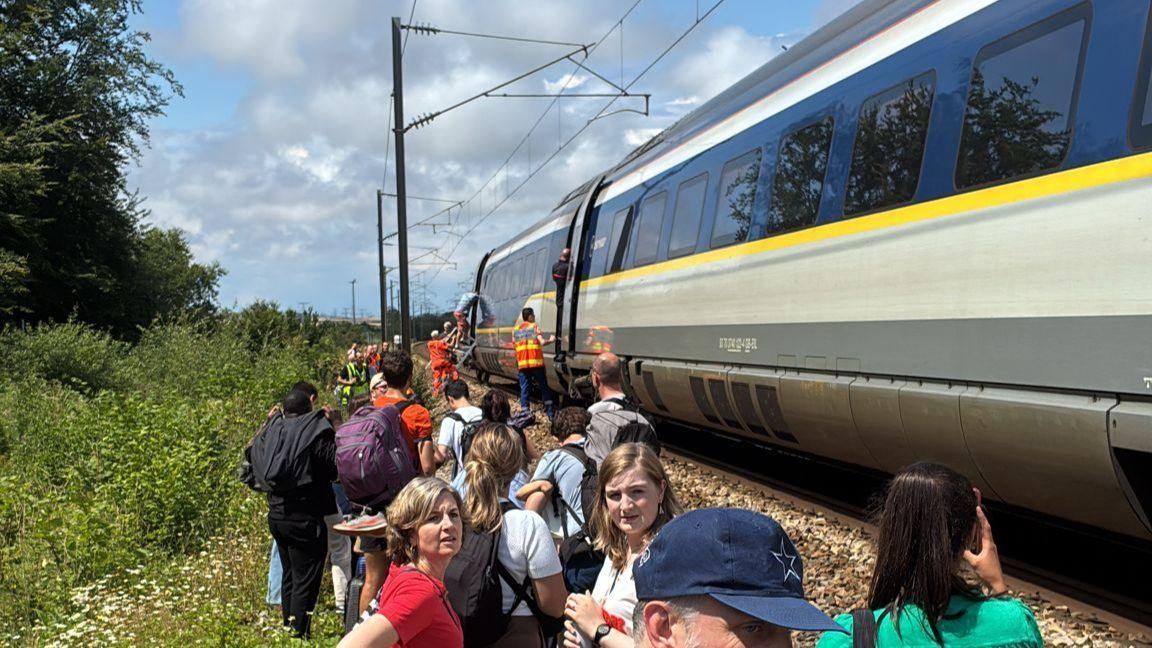 Eurostar train evacuated after four-hour wait in northern France