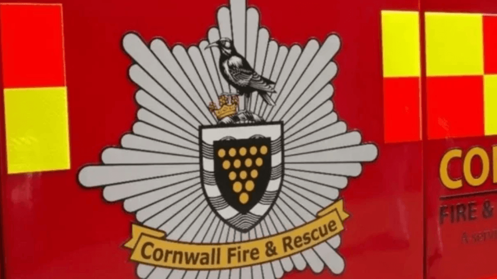 Firefighters tackle property blaze in Cornwall