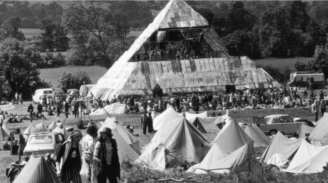 'I stopped for tea and helped to build the Pyramid Stage'