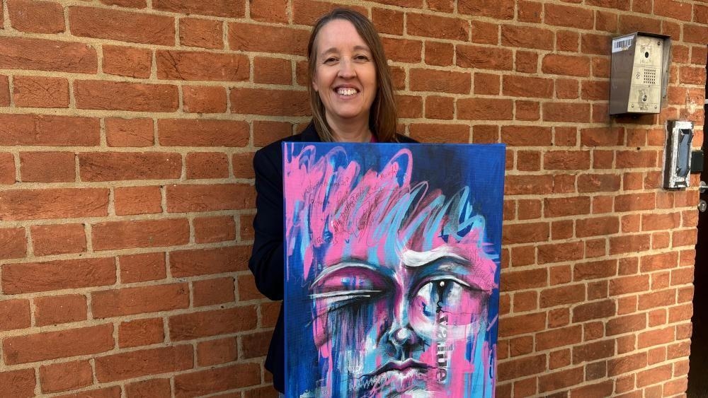 Artist selling painting for £10k in Monopoly money