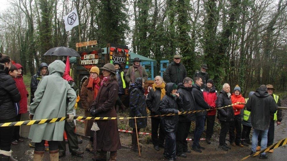 Oil and gas drilling licence surrendered at site