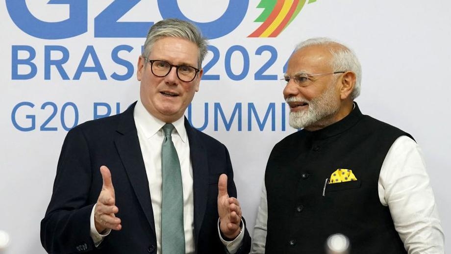 India PM Modi in UK to sign 'landmark' trade deal with Starmer