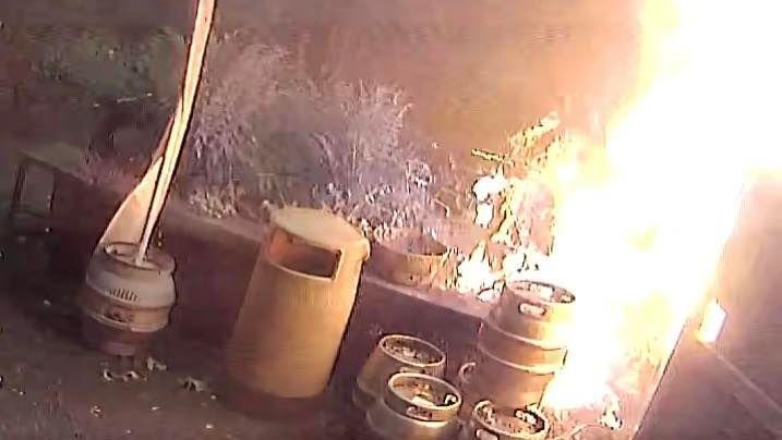Crews tackle 'accidental' blaze in pub garden