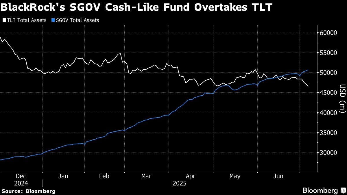 BlackRock's Cash-Like ETF Eclipses Infamous Long-Bond Trade