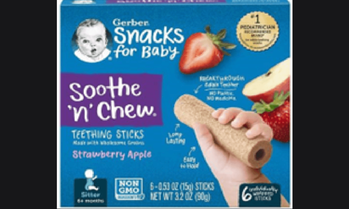 Minnesota issues alert for Gerber teething sticks over choking hazard
