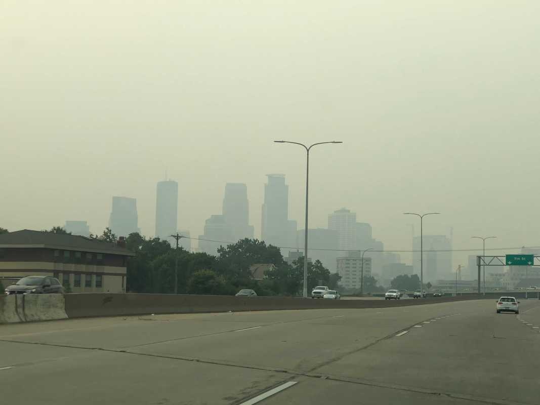 Thick Canadian smoke engulfs Minnesota as air quality alert extends through Monday