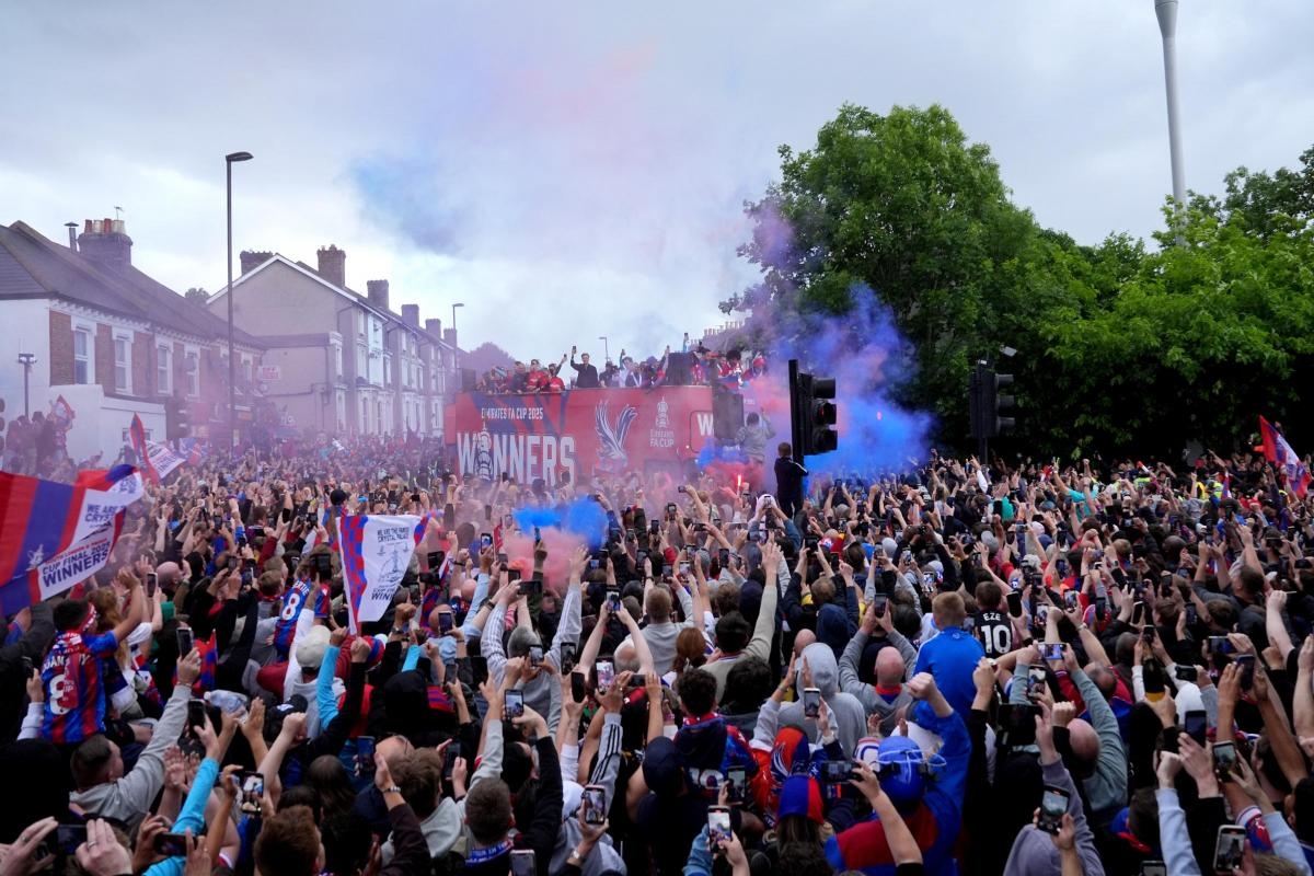 The number of football-related Crystal Palace fan arrests last season