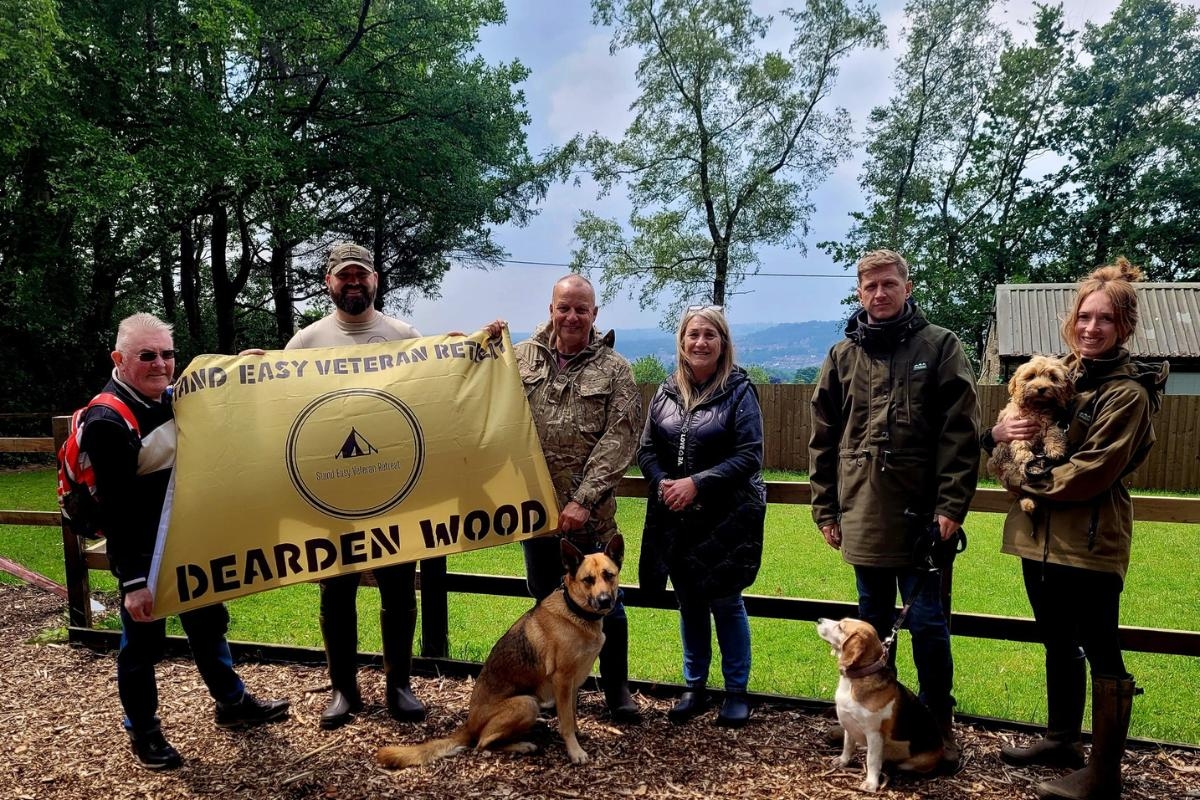 Overgrown woodland transformed to create campsite for local heroes