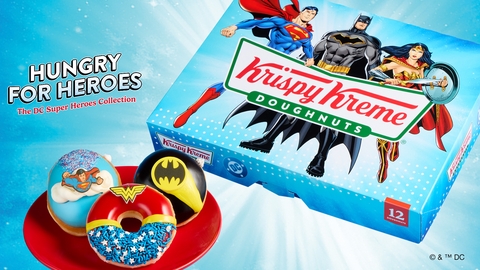 Up … Up … and A-Glaze! KRISPY KREME® Soars with All-New Superman, Batman and Wonder Woman Doughnuts