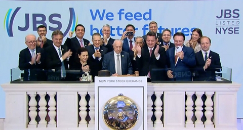 JBS Leadership Rings ‘Opening Bell' at New York Stock Exchange to Mark U.S. Listing