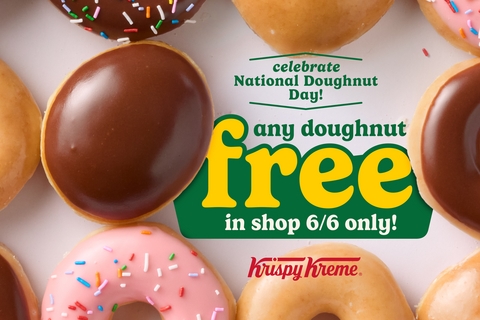 KRISPY KREME® Celebrates National Doughnut Day on Friday with $2 Original Glazed® Dozens, plus ‘Any Doughnut Free'