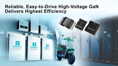 Renesas Strengthens Power Leadership with New GaN FETs for High-Density Power Conversion in AI Data Centers, Industrial and Charging Systems
