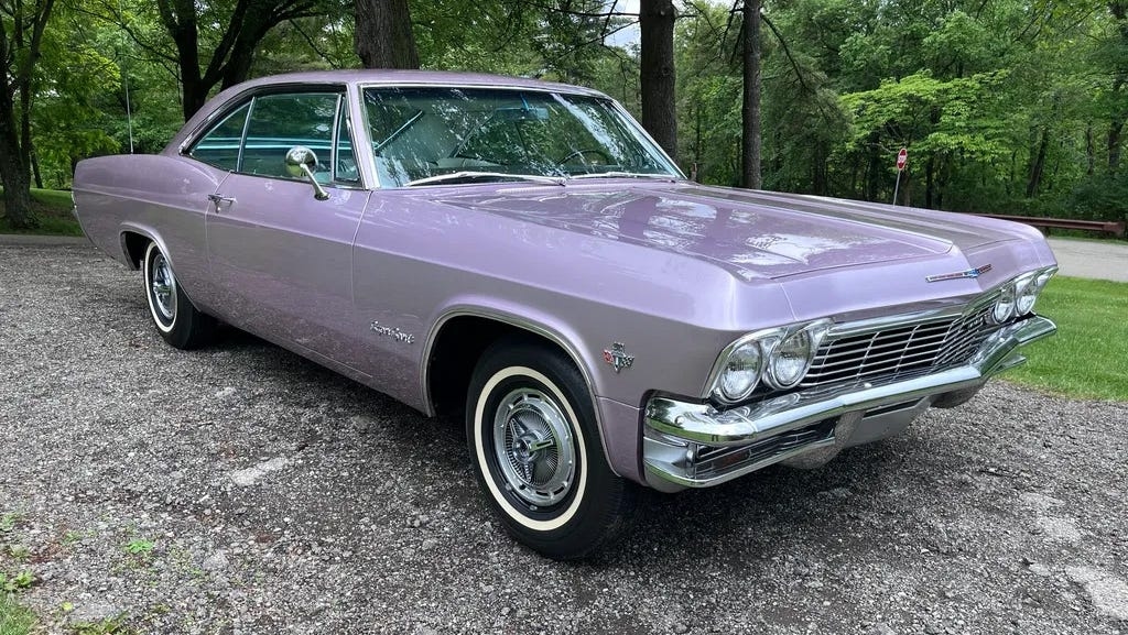 Pretty in Purple: 1965 Chevy Impala on Bring a Trailer