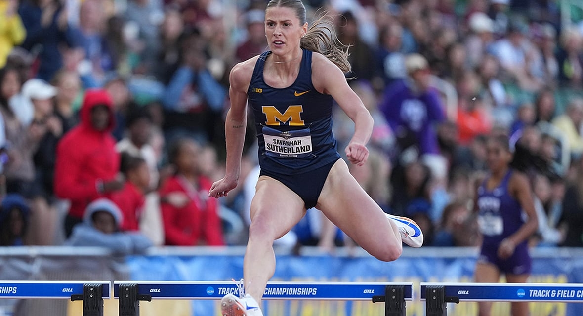 Savannah Sutherland lowers NCAA and Canadian women's 400m hurdles marks in 4-record effort