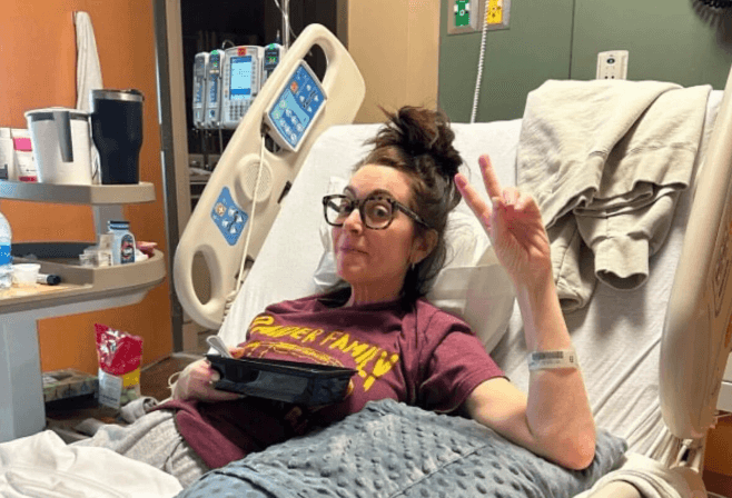 Woman thought she had a pulled muscle working out. It was a rare cancer.