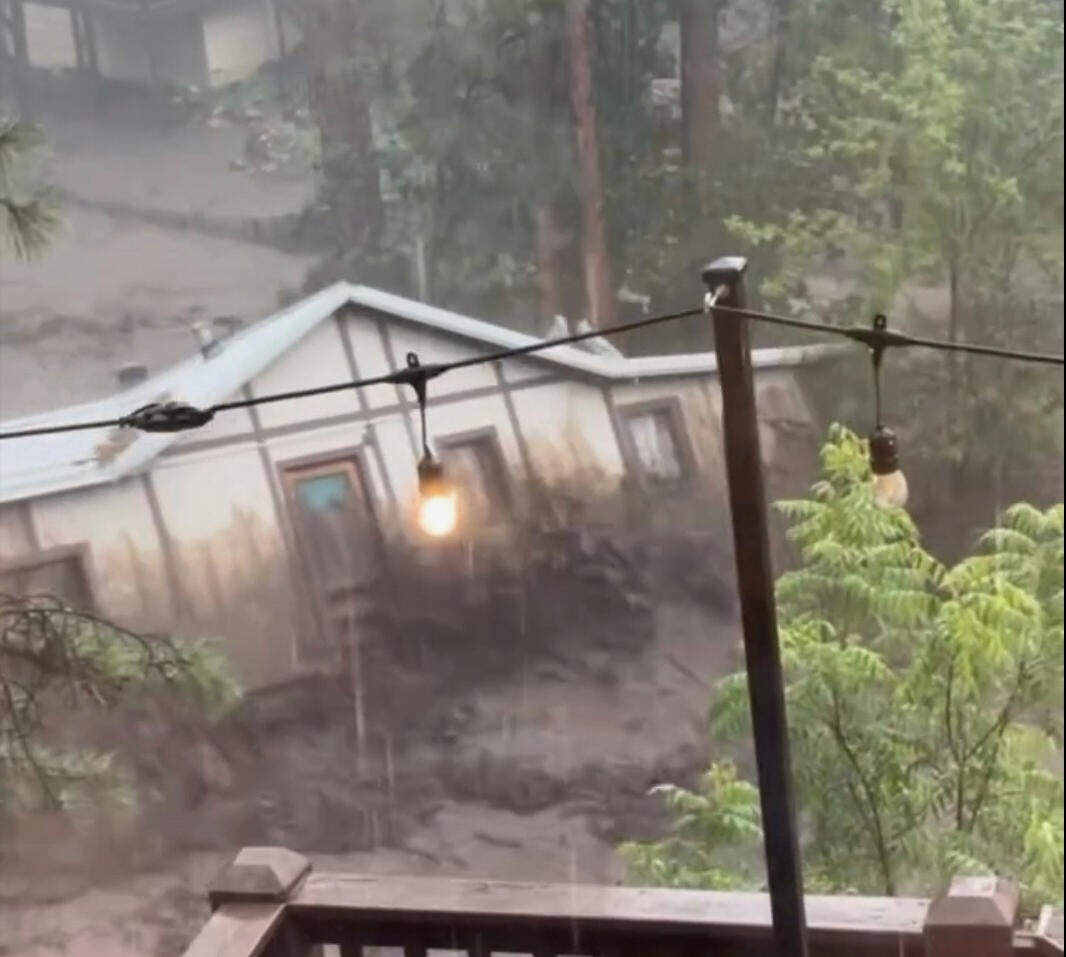 Video shows New Mexico house being swept away amid deadly flooding