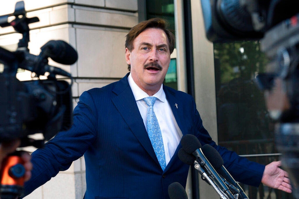MyPillow CEO Mike Lindell is using his trial to sell pillows and raise money