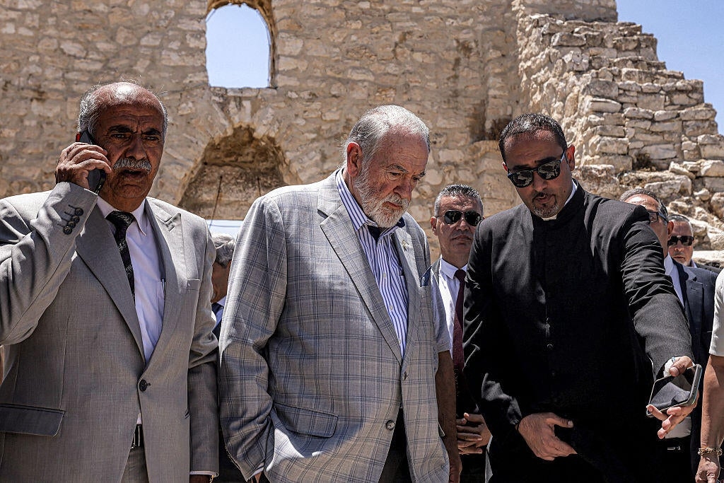 Huckabee visits Christian church in West Bank that was target of arson attack