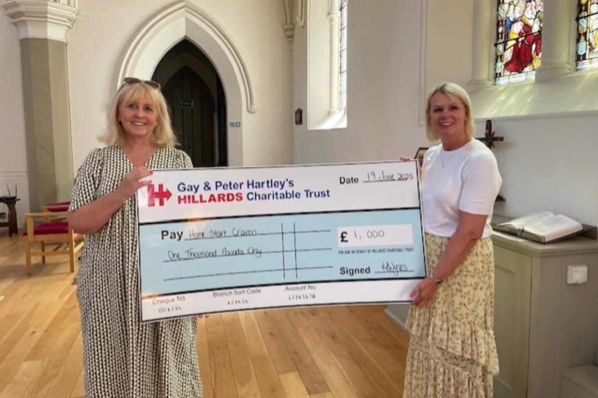 Craven family charity receives Hillards Charitable Trust donation